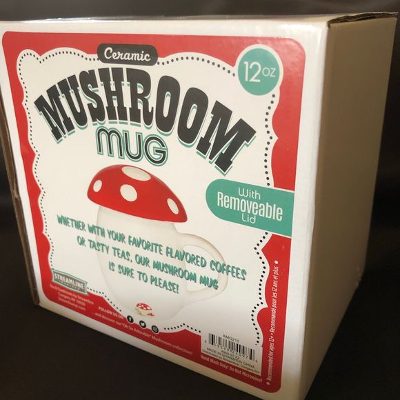 Ceramic Mushroom Mug 12oz New in Box - Picture 7 of 8